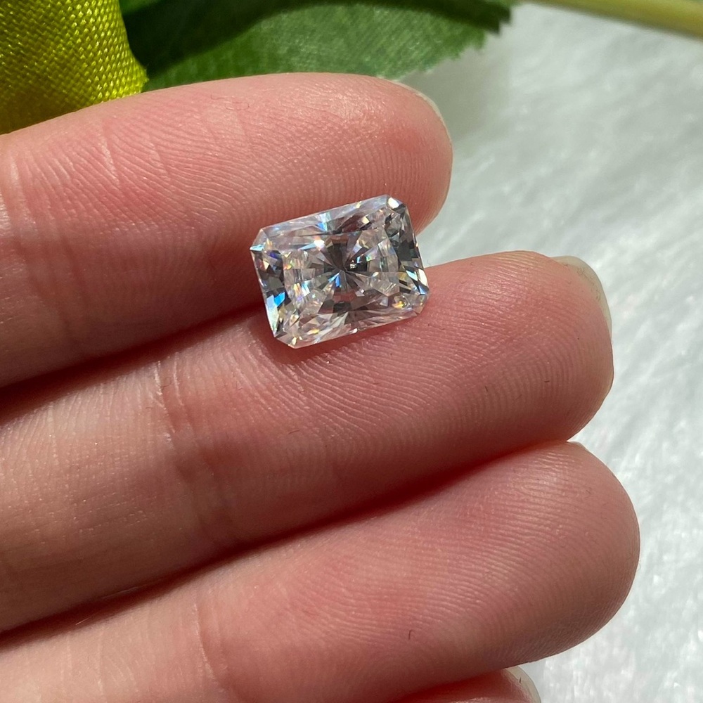 🔥1CT VVS MOISSANITE  RADIANT CUT CERTIFIED LOOSE STONE